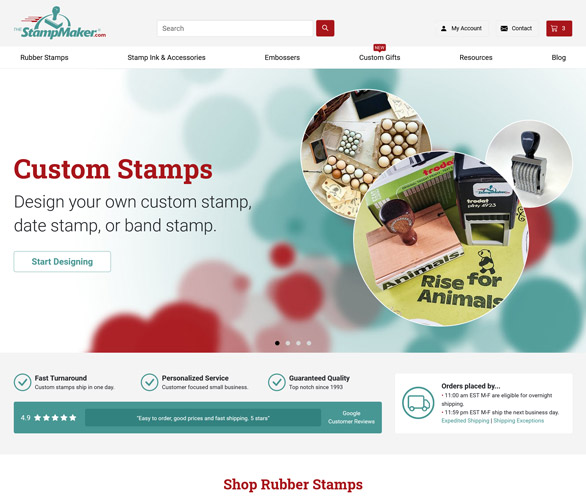 Develisys Web Design Portfolio - www.thestampmaker.com